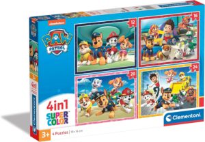 Puzzle Pat' Patrouille 4 en 1 12 16 20 24 pièces