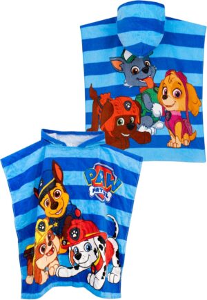 Poncho serviette à capuche Pat Patrouille