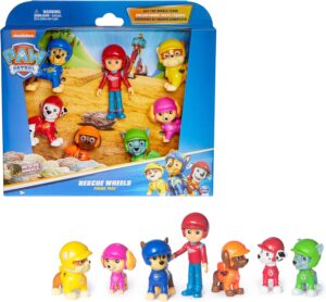 Coffret 7 figurines Pat Patrouille Rescue Wheels