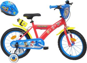 Vélo enfant Pat Patrouille 16 pouces avec casque