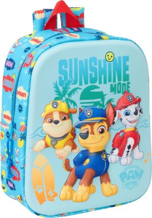 Sac à dos à roulettes Pat Patrouille 17 L bleu