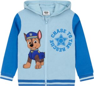 Sweat à capuche Pat Patrouille Chase zippé enfant