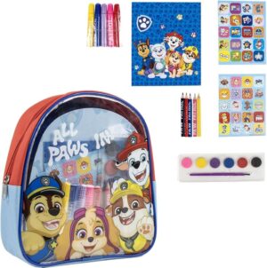 Sac à dos créatif Pat Patrouille avec accessoires de dessin
