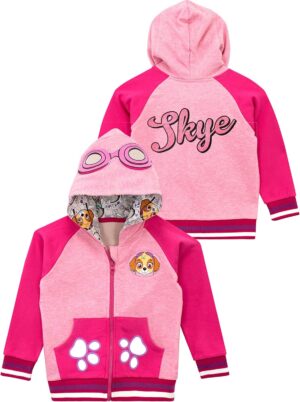 Sweat zippé à capuche Stella Pat Patrouille