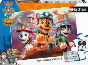 Puzzle Pat Patrouille dinosaures 60 pièces