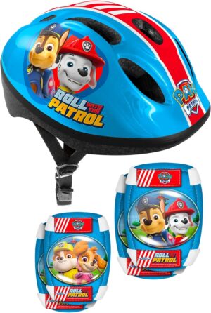 Combo Pat Patrouille casque avec genouillères et coudières