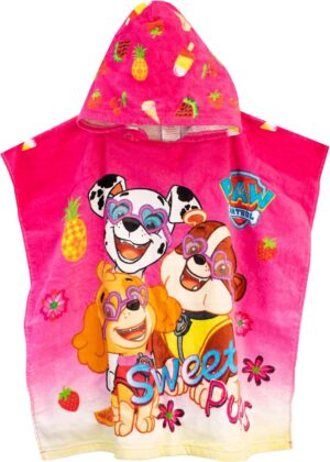 Poncho serviette à capuche Pat Patrouille