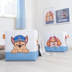 Lot de 2 boîtes de rangement Pat Patrouille 27 x 27 cm