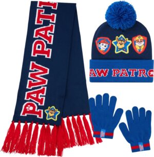 Ensemble hiver Pat Patrouille bonnet écharpe gants