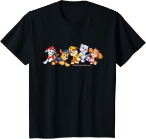 T-shirt Pat' Patrouille Chase Marcus Ruben Stella et Everest