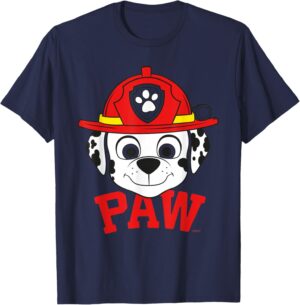 T-shirt Pat Patrouille Marcus rétro pompier