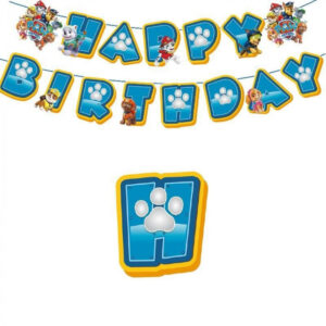 Guirlande Happy Birthday Pat Patrouille - lettres 15 cm