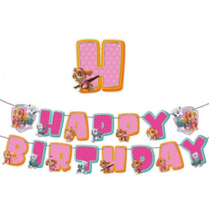 Guirlande anniversaire Stella et Everest Pat Patrouille