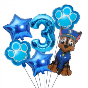Kit ballons anniversaire Chase 3 ans - 81x45x41 cm