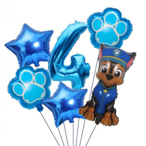 Kit ballons Chase Pat Patrouille 4 ans - 81x45x41 cm