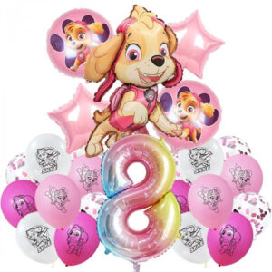 Kit ballons anniversaire Stella 8 ans