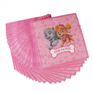 Serviettes anniversaire Pat Patrouille Stella et Everest - lot de 20