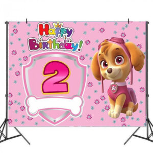 Toile de fond anniversaire Pat Patrouille Stella