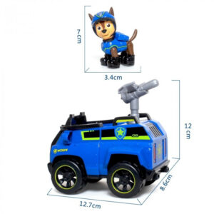 Figurine Chase et voiture de police Pat Patrouille