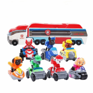 Figurine Pat Patrouille - le bus, 6 chiots et Ryder