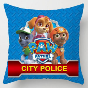 Housse de coussin Pat Patrouille police de la ville