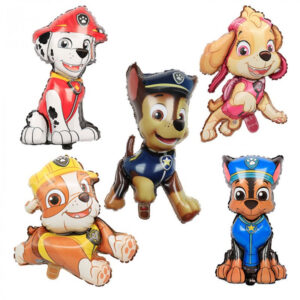 Pack ballons anniversaire Pat Patrouille - 5 grands ballons