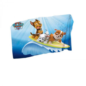 Serviette de plage Pat Patrouille Ruben, Chase et Marcus surf 140x70 cm