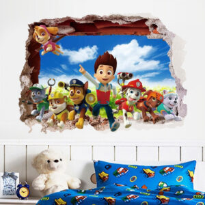 Sticker Pat Patrouille Ryder et les chiots 50x70cm