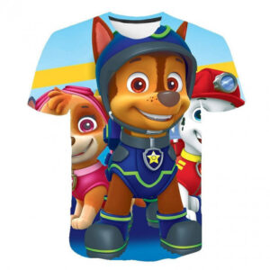 T-shirt Pat Patrouille Chase Stella et Marcus