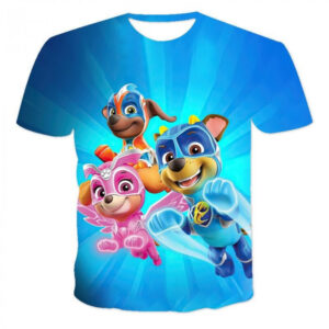 T-Shirt Pat Patrouille - Stella, Zuma et Chase en combinaison (3-4 ans à 12-13 ans)