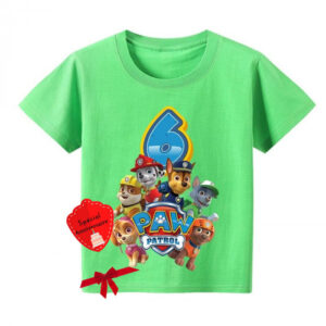 T-Shirt Pat Patrouille Tous Ensemble - Chiffre au choix (3-4 à 12-13 ans)